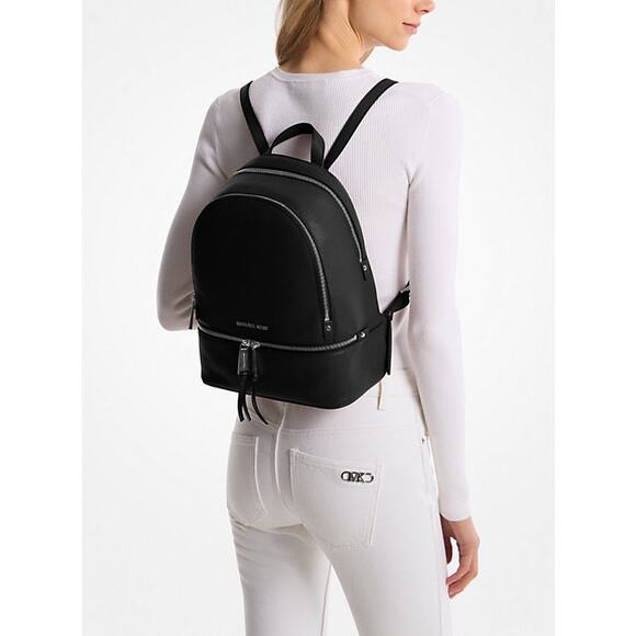 Michael Michael Kors Rhea Leather Backpack Medium $350 - Picture 1 of 11